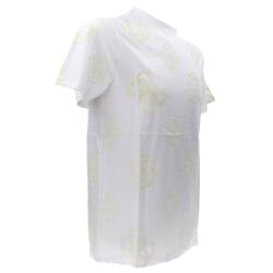 T-shirt SS BSC GUESS PEONY PRINT TEE Bianco