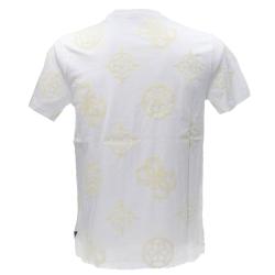 T-shirt SS BSC GUESS PEONY PRINT TEE Bianco