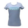 Guess T-shirt T-shirt CN SS GLITTER DEGRADE LOGO TEE Azzurro - Foto 1