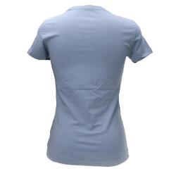 T-shirt CN SS GLITTER DEGRADE LOGO TEE Azzurro