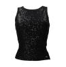 Guess Canotte Canotte ALEXIA SEQUINS TANK TOP Nero - Foto 1