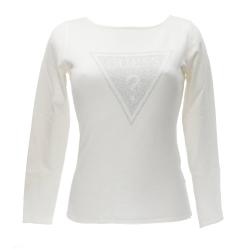 Guess Maglioni Maglioni LS TRIANGLE LOGO ELIZA SWTR Bianco