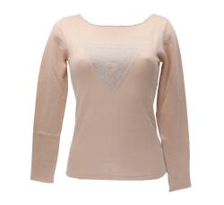 Guess Maglioni Maglioni LS TRIANGLE LOGO ELIZA SWTR Rosa Pesca