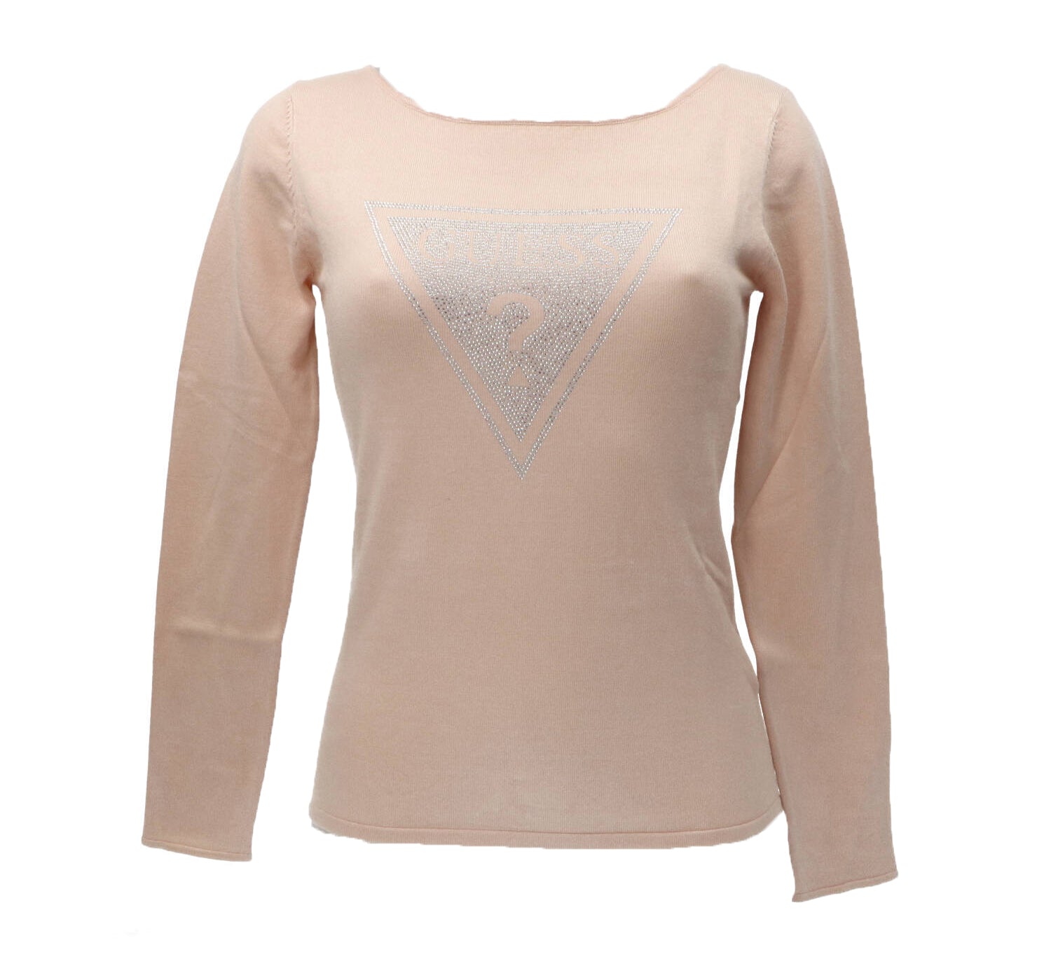 Guess Maglioni Maglioni LS TRIANGLE LOGO ELIZA SWTR Rosa Pesca