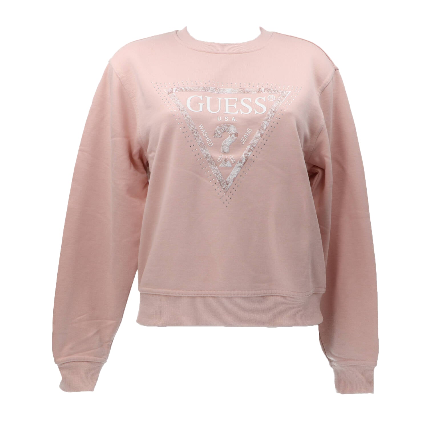 Guess Felpe Felpe CN PYTHON TRIANGLE LOGO FLECEE Rosa