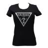 Guess T-shirt T-shirt SS CN SHINY TRIANGLE TEE Nero - Foto 1