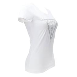 T-shirt SS CN SHINY TRIANGLE TEE Bianco