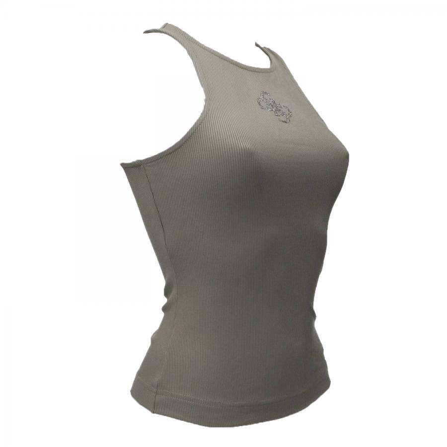 Guess Canotte NEW SL ROUND NK GUENDALINA TOP Verde