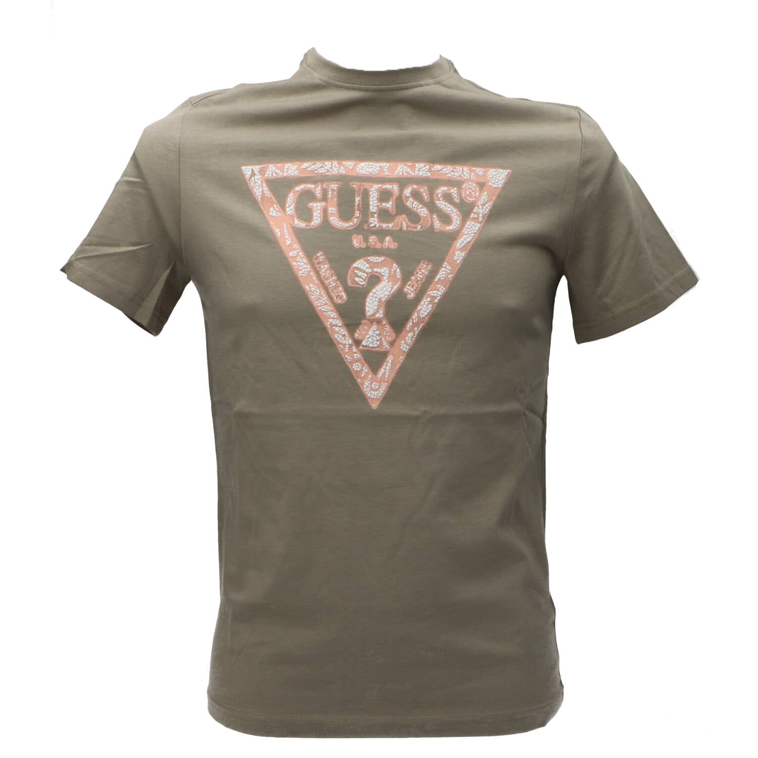 Guess T-shirt T-shirt SS CN TRIANGLE TEE Verde