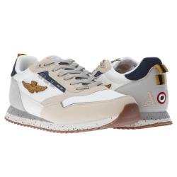 Sneakers mesh e suede 251SC288CT3545 Bianco