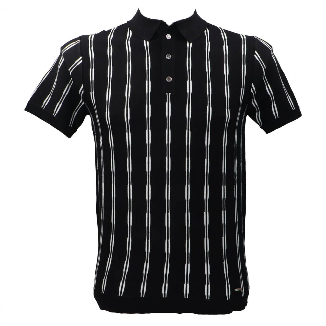 POLO IN MAGLIA Nero Bianco POLO IN MAGLIA Nero Bianco 1