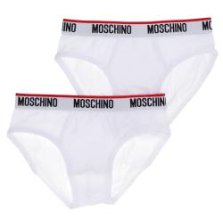 Moschino Intimo Intimo V1A1392 BI-PACK SLIP Bianco
