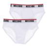 Moschino Intimo Intimo V1A1392 BI-PACK SLIP Bianco - Foto 3