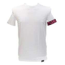 Dsquared2 T-shirt T-shirt D9M3S5770 T-SHIRT Bianco Fucsia