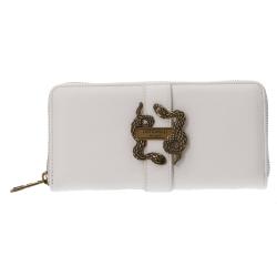 Just Cavalli Portafogli Portafogli JC A _ ICONIC SNAKES - STYLE 12 WALLET Bianco