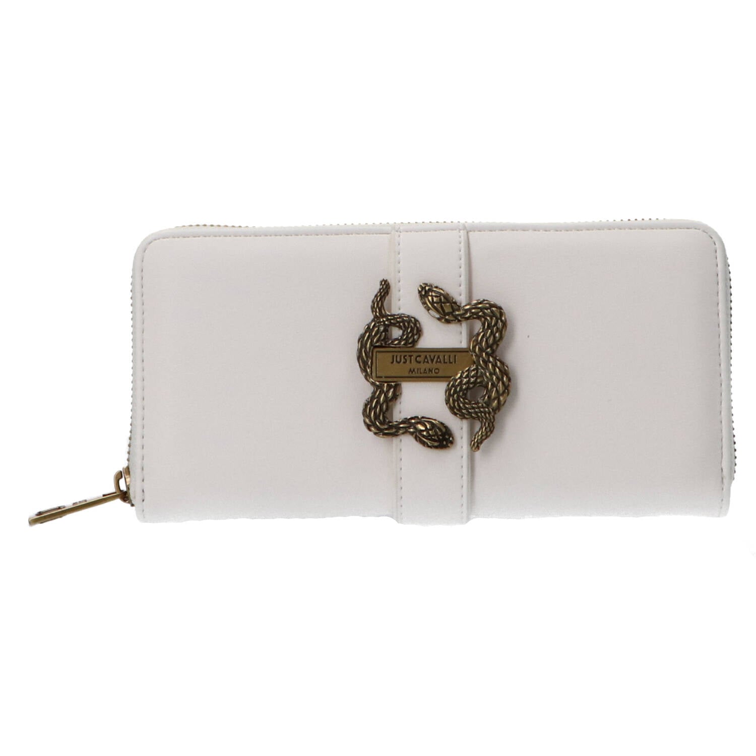 Just Cavalli Portafogli Portafogli JC A _ ICONIC SNAKES - STYLE 12 WALLET Bianco