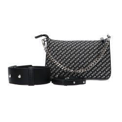 Borse a spalla SHOULDER BAG DISCE Bianco nero