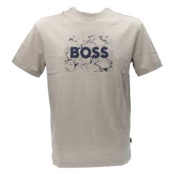Boss T-shirt T-shirt TE_LOGOSPACE Beige