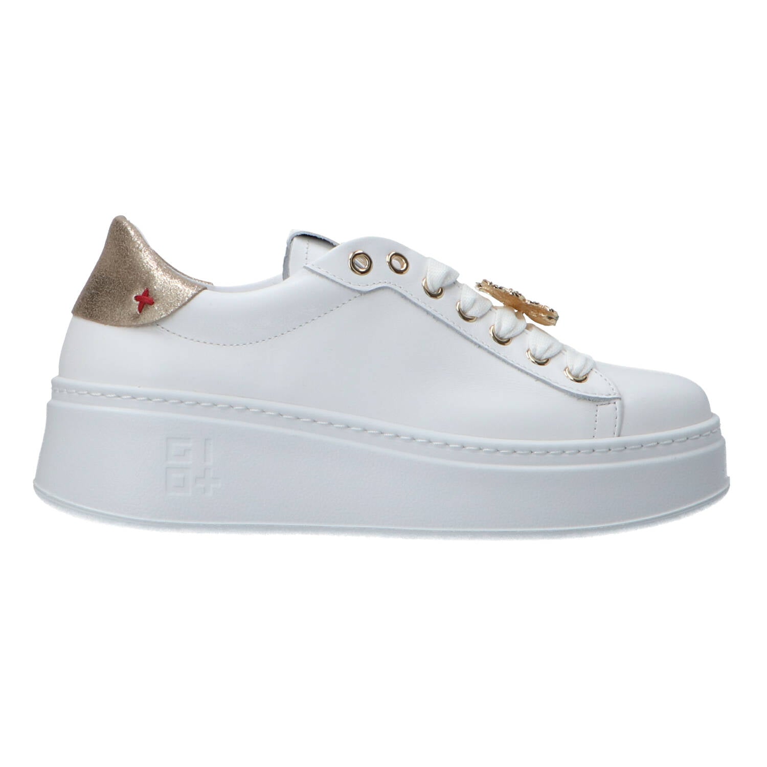 Gio Più Sneakers Sneakers Charm logo multicolor Bianco