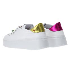 Sneakers Charm logo multicolor Fucsia