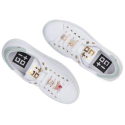 Sneakers Charm logo multicolor Verde Acqua