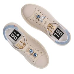 Sneakers Charm logo multicolor Beige