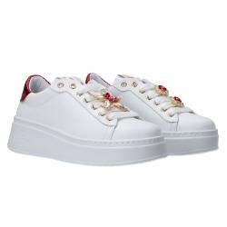 Sneakers Charm logo multicolor Rosso