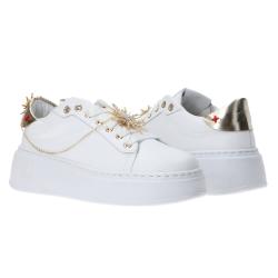 Sneakers Charm logo multicolor Oro