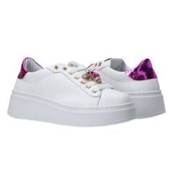Sneakers Charm logo multicolor Viola