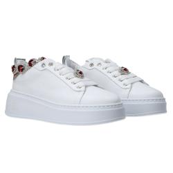 Sneakers Charm logo multicolor Argento