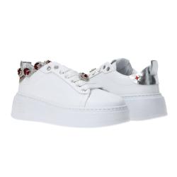 Sneakers Charm logo multicolor Argento