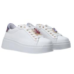 Sneakers Charm logo multicolor Lilla