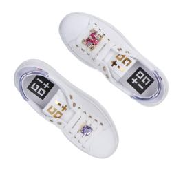Sneakers Charm logo multicolor Lilla
