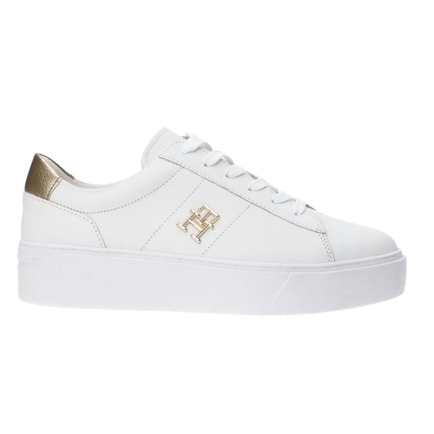 Tommy Hilfiger Sneakers Sneakers PLATFORM COURT SNEAKER METALLIC Bianco