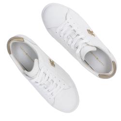 Sneakers PLATFORM COURT SNEAKER METALLIC Bianco