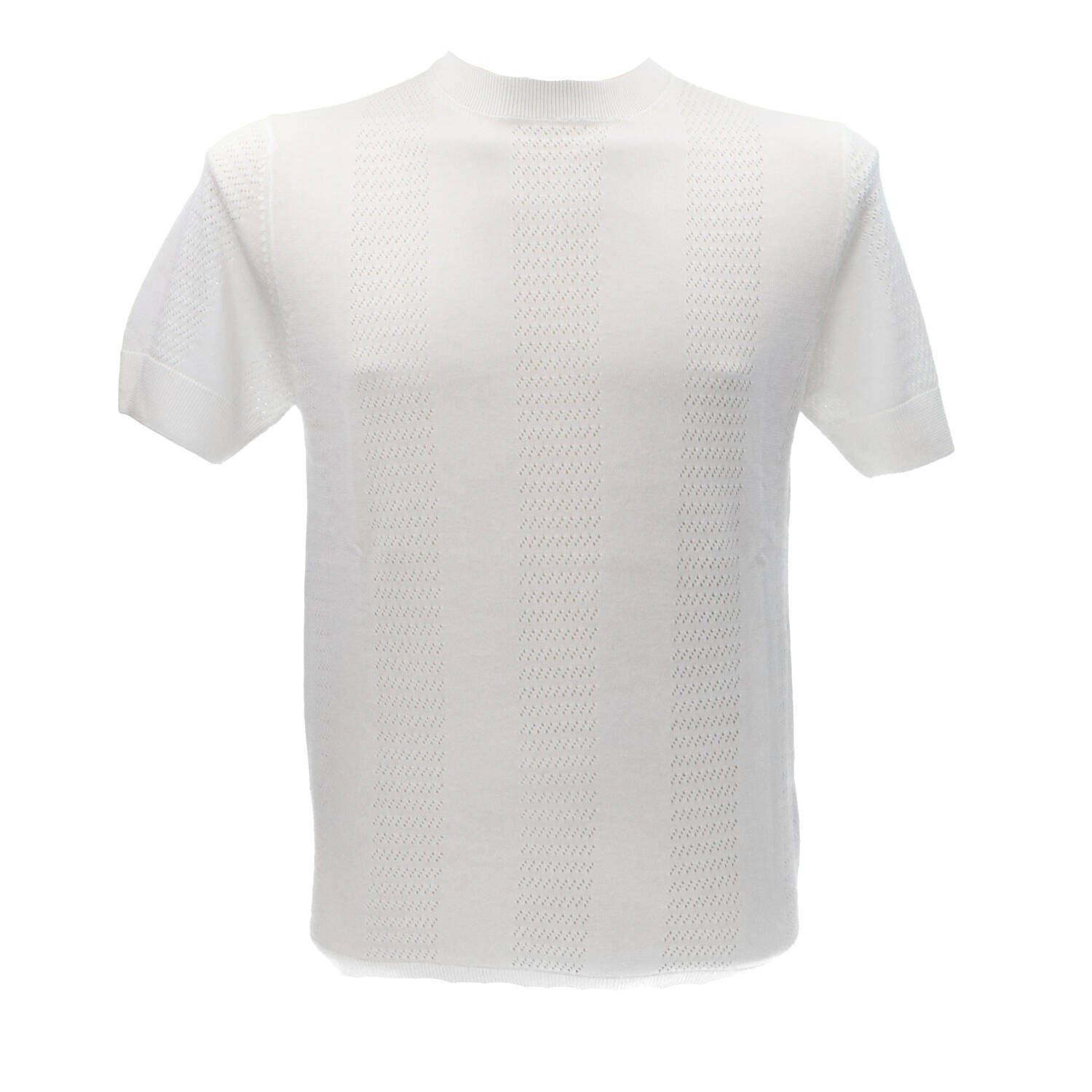 Over D Maglia Maglia MAGLIA PARICOLLO TRAFORI M31 Bianco