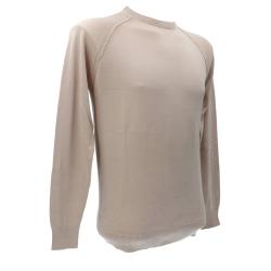 Over D Maglioni Maglioni PULLOVER PARICOLLO RAGLAN M07 Beige