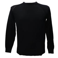 Over D Maglioni Maglioni PULLOVER PARICOLLO RAGLAN M07 Nero