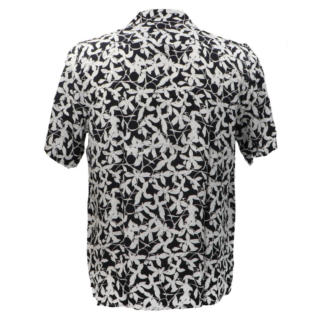 CAMICIA BOWLING FANCY Nero Bianco 3