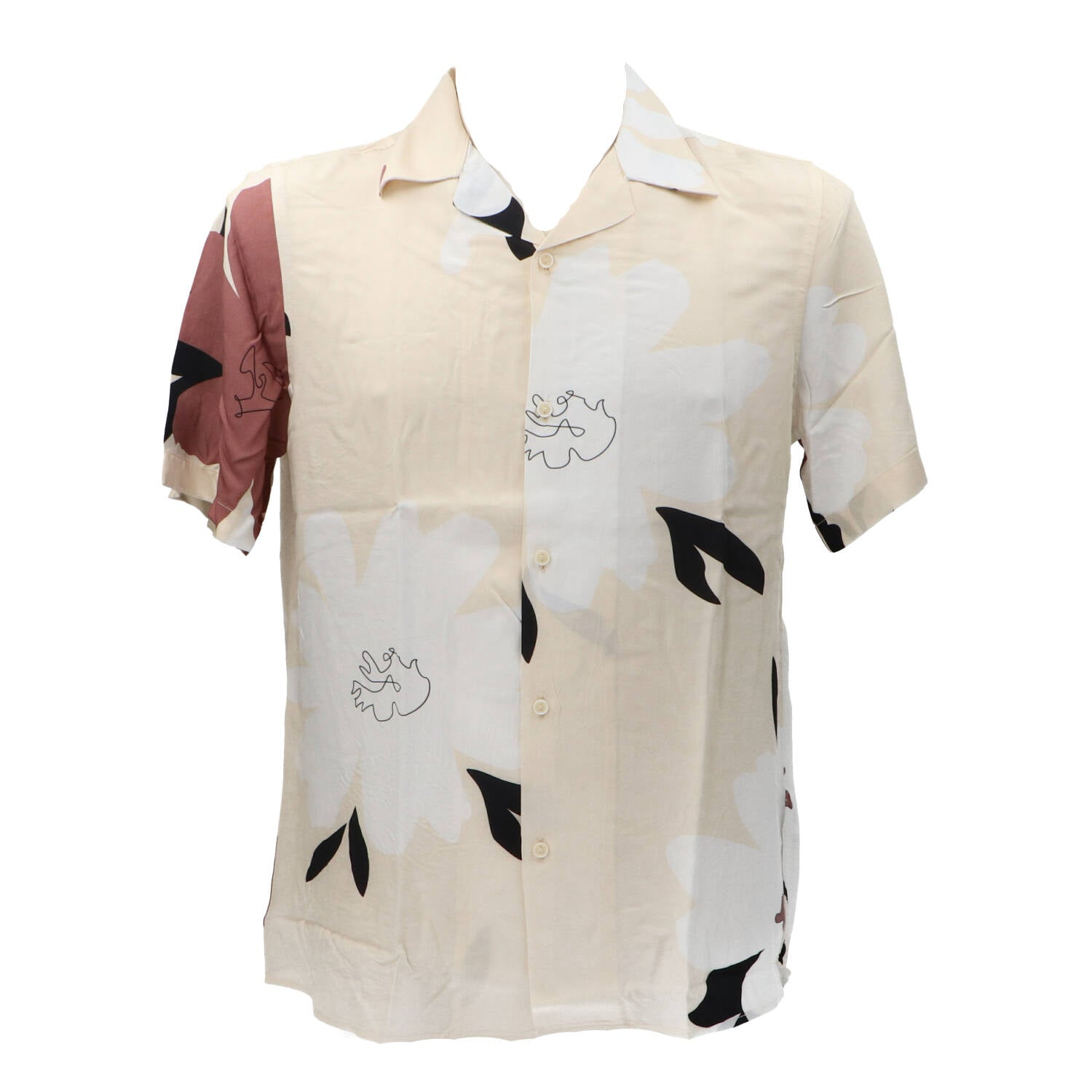 Over D Camicia Camicia CAMICIA BOWLING FANCY Beige