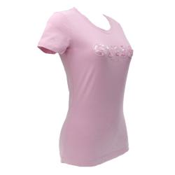 Guess T-shirt T-shirt CN SS LOGO SEGQUINS TEE Rosa