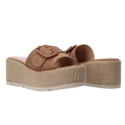 Sandali GK179 simil nabuk Marrone