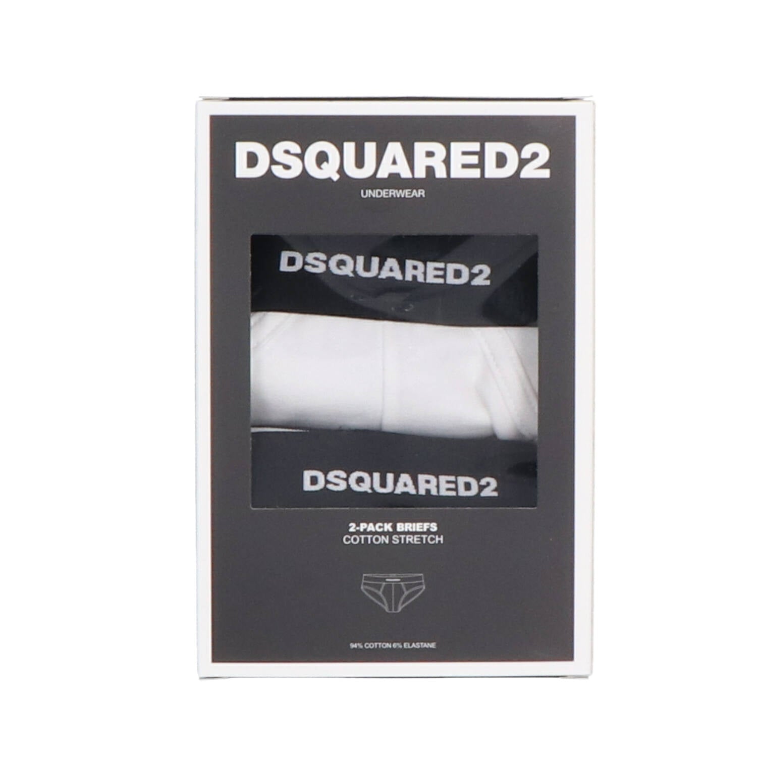 Dsquared2 Intimo Intimo DCX200070 BI-PACK SLIP Bianco