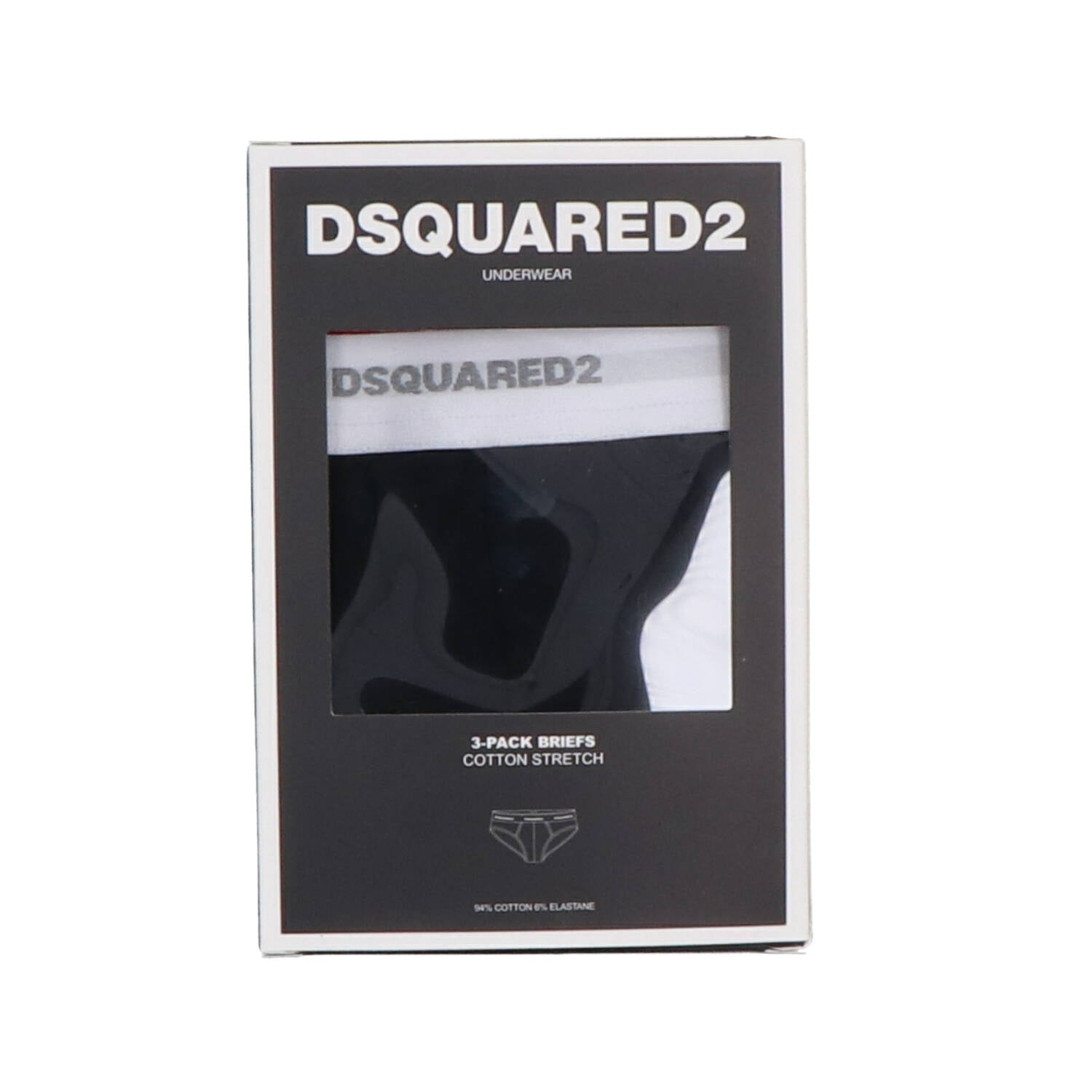 Dsquared2 Intimo Intimo DCX300060 TRI-PACK SLIP Nero