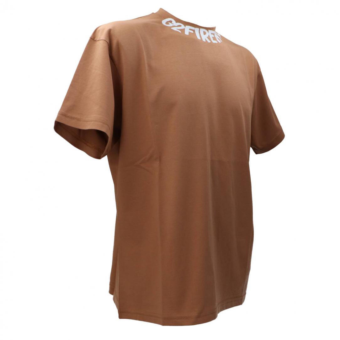 SHIRT ART PRINT NECK COMFORT Marrone 2
