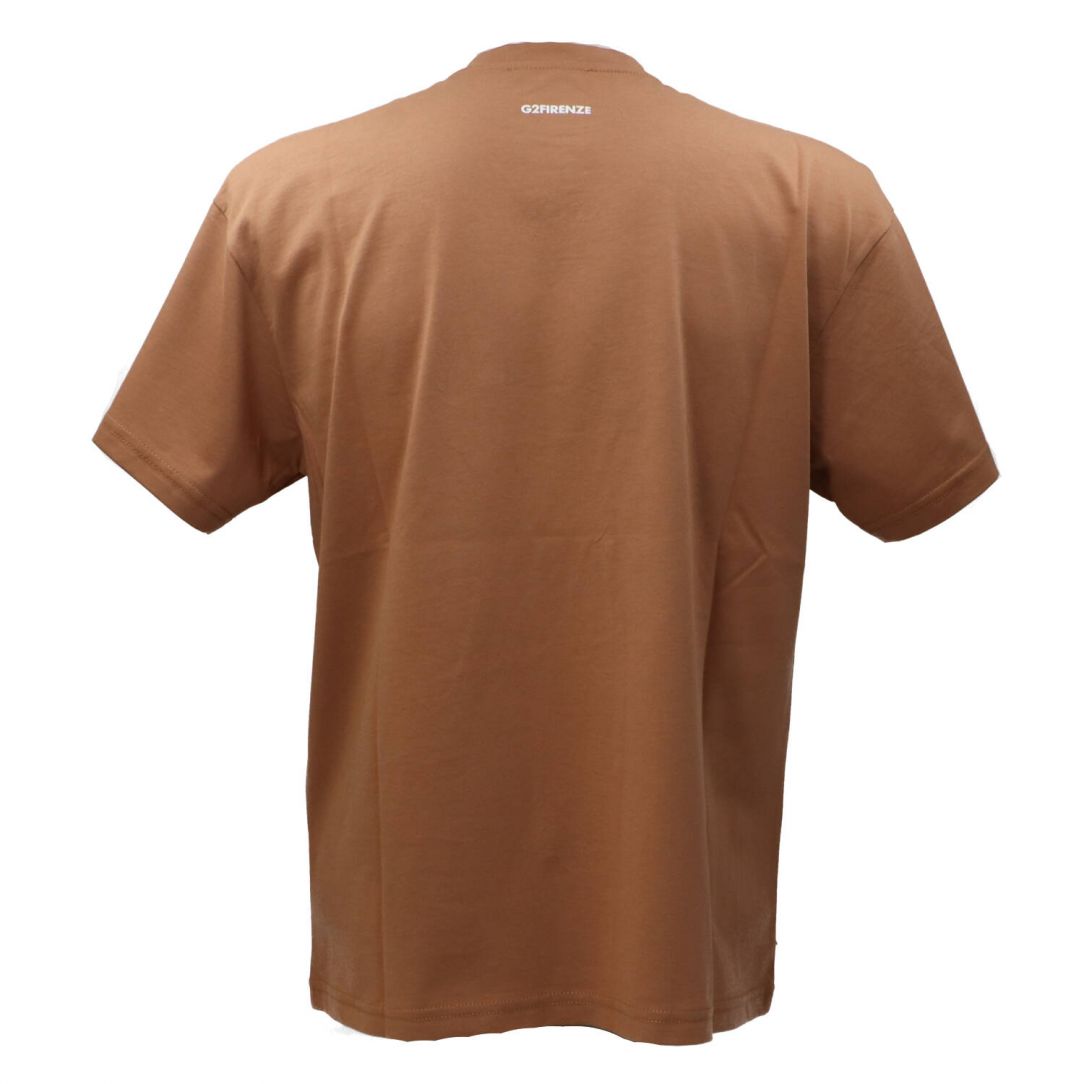 SHIRT ART PRINT NECK COMFORT Marrone 3