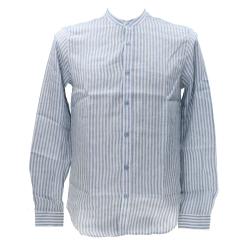 Gianni Lupo Camicia Camicia COLLO COREANA GL7782S-S25 Azzurro