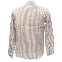 Gianni Lupo Camicia Camicia COLLO COREANA GL7782S-S25 Beige