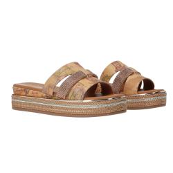 Sandali Sandal strass&geo Cuoio