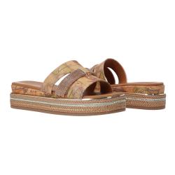 Sandali Sandal strass&geo Cuoio